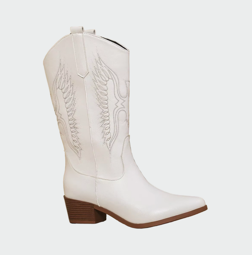 Botas Vaqueras de Cuero Coral™