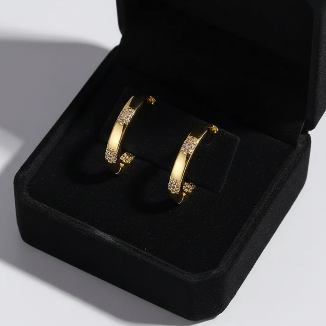 Pendientes Florales Dorados Iris™