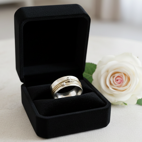 Anillo Ancho Dorado Alba™