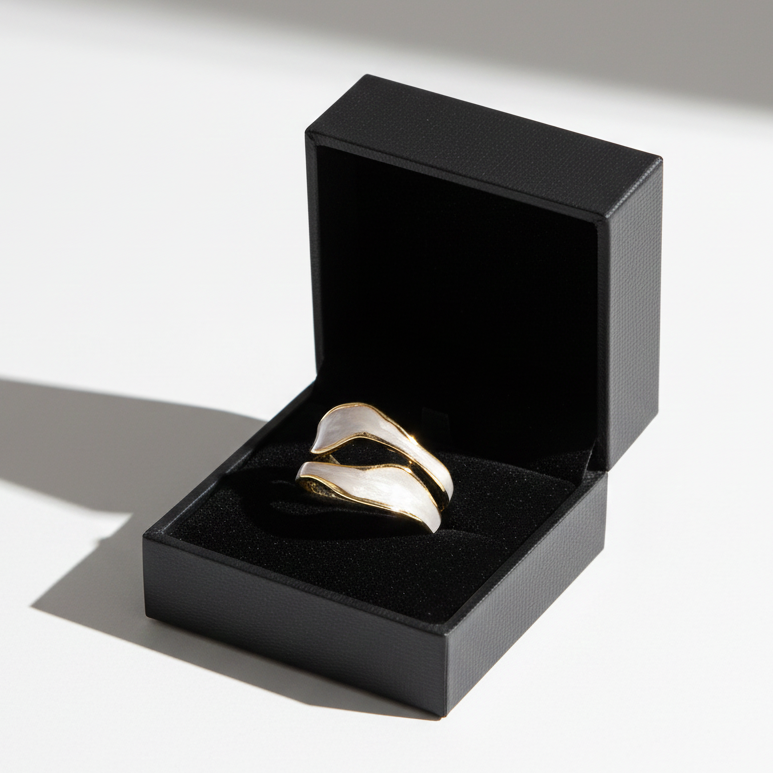 Anillo Vintage de Oro Blanco Dream™