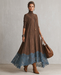 Vestido Efecto Ante Brunella