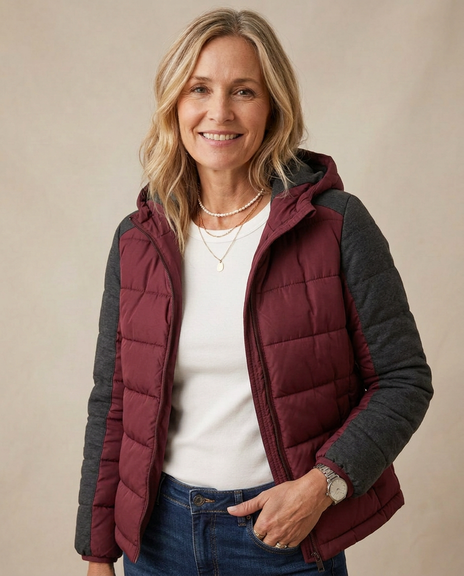 Chaqueta Acolchada Sabrina - Burdeos