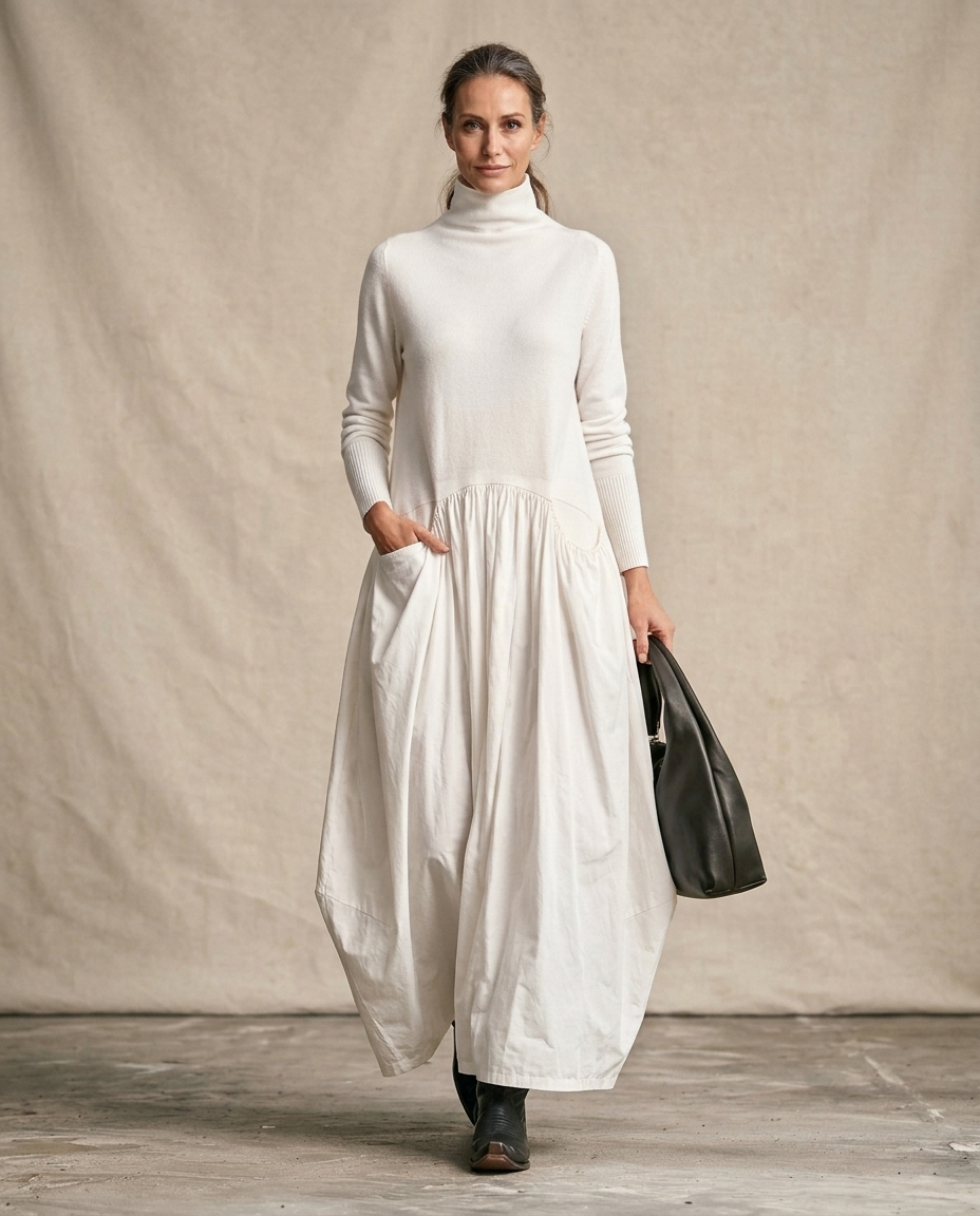 Vestido Oversize Lorenza - Blanco