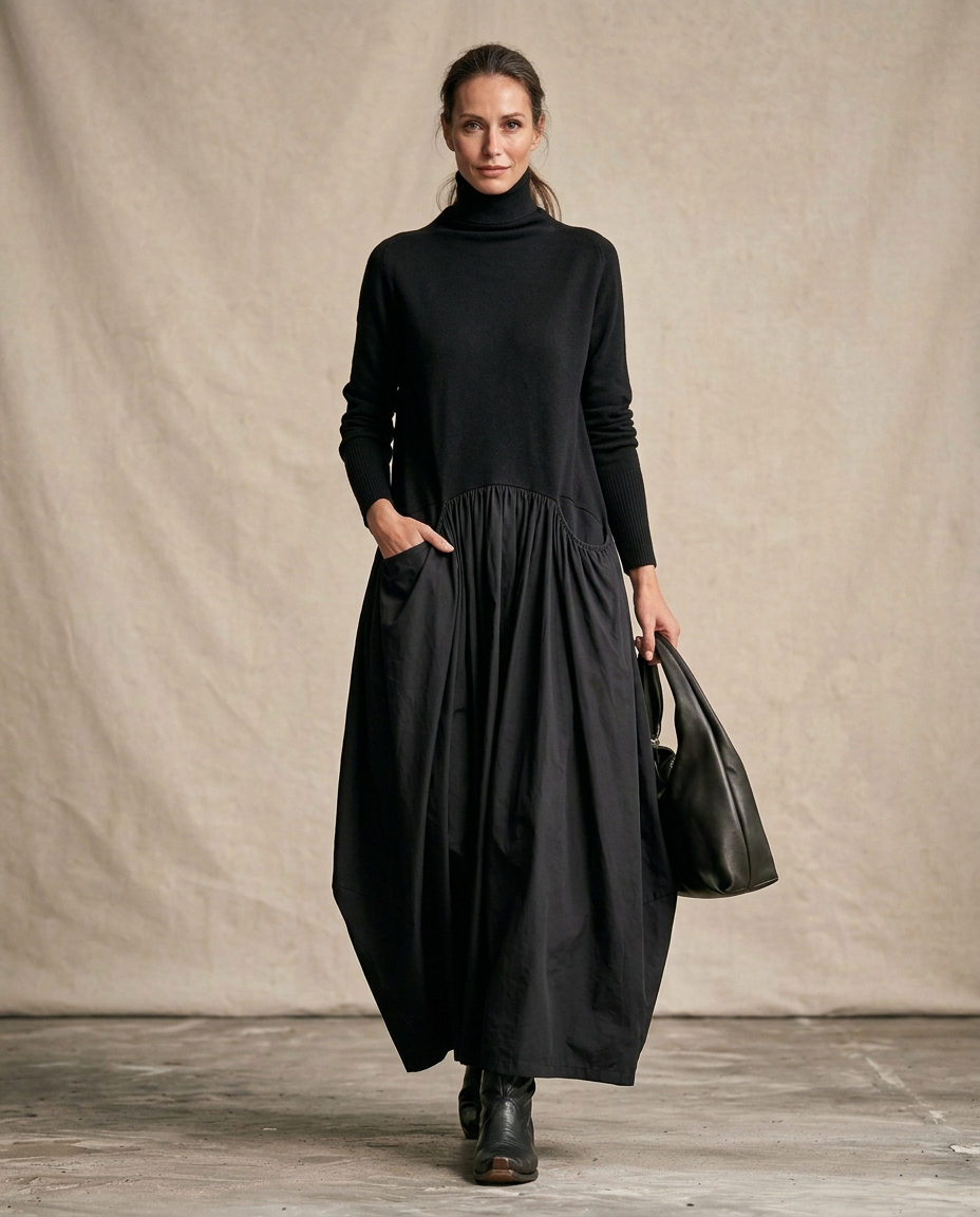 Vestido Oversize Lorenza - Negro